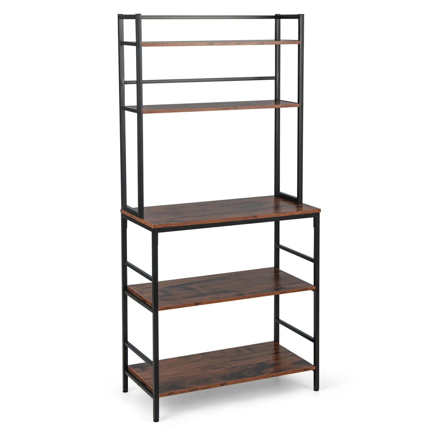 Kitchen 5-Tier Bakers Rack Microwave Stand Utility Storage Shelf Organizer