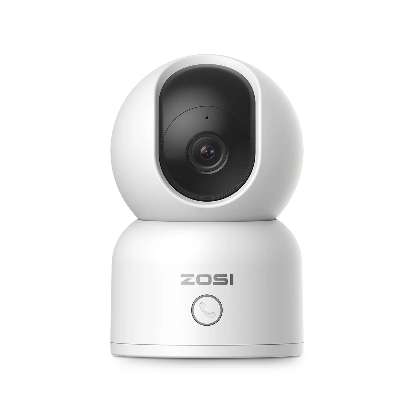 ZOSI 360° Smart Home Security Camera PTZ Auto Tracking Baby Monitor AI Panoramic HD Night Vision Indoor WiFi Surveillance Camera