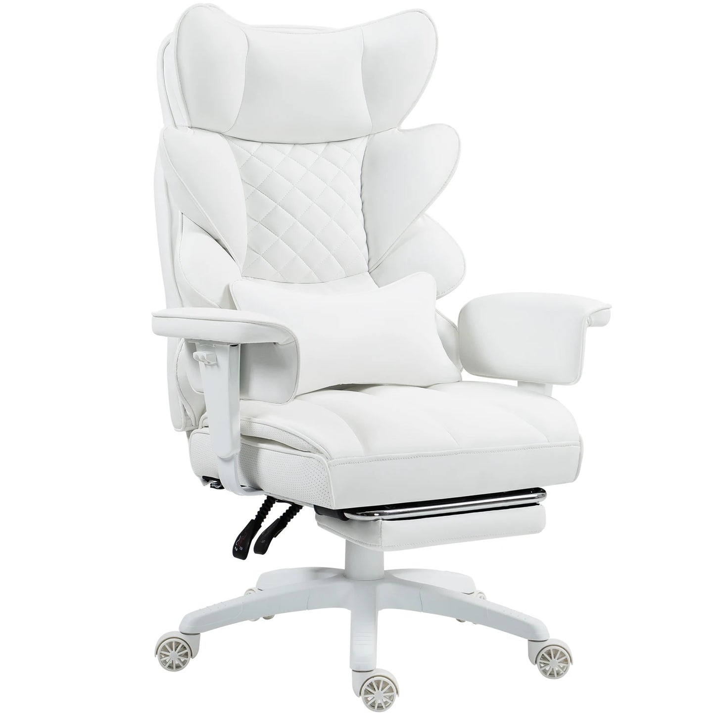Dowinx Big and Tall Office Chair with Pocket Spring Cushion and Lumbar Support,High Back Computer Gaming Chair with Armrests