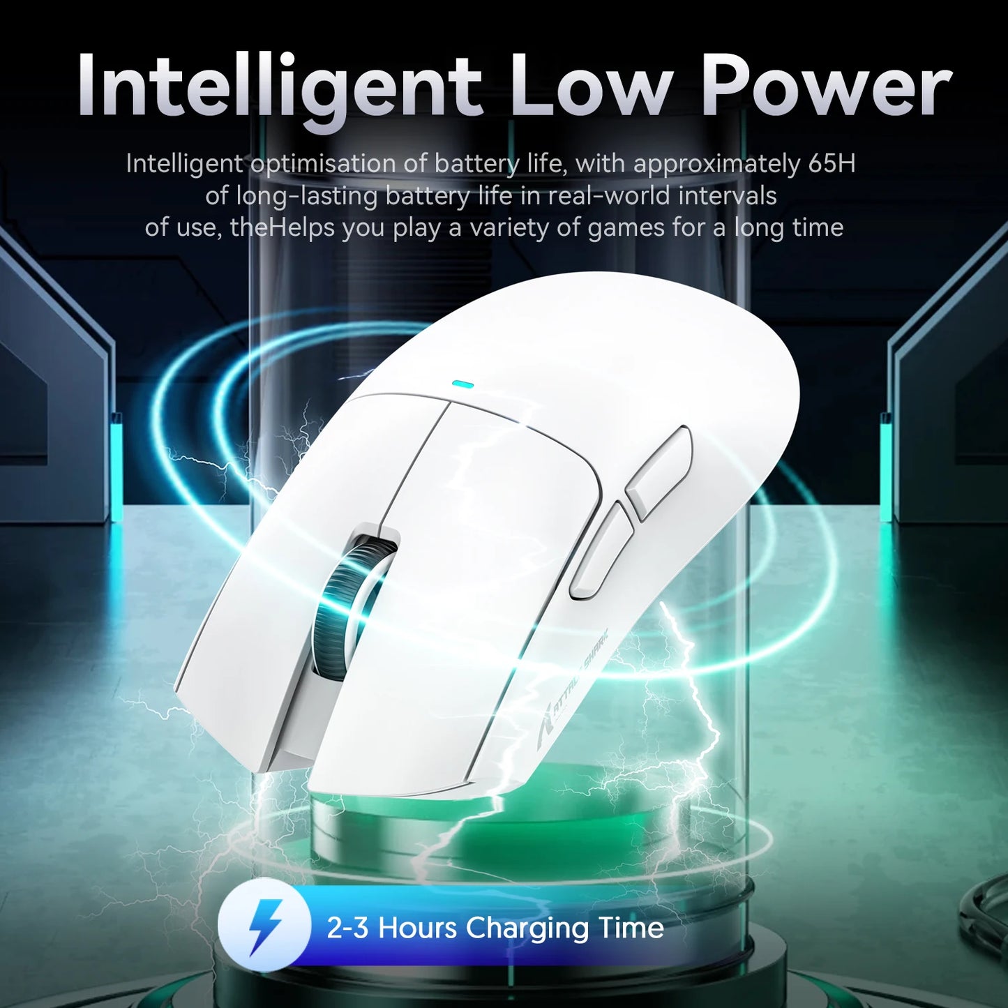 ATTACK SHARK X11 Lightweight Wireless Gaming Mouse with RGB Backlight Charging, Up to 22K DPI, PAW3311 Optical Sensor, HUYU Swit